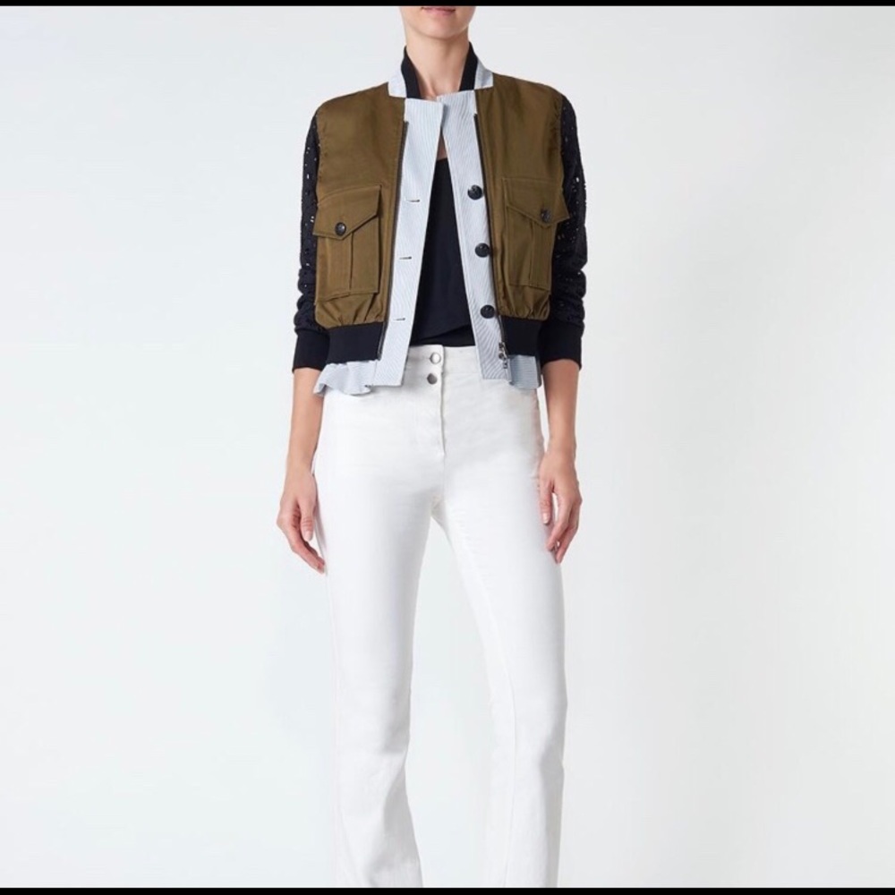 Veronica Beard Ranger Mixed Media Jacket